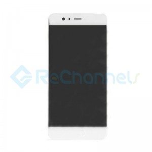 For Huawei P10 LCD Screen and Digitizer Assembly with Front Housing Replacement - White - Grade S