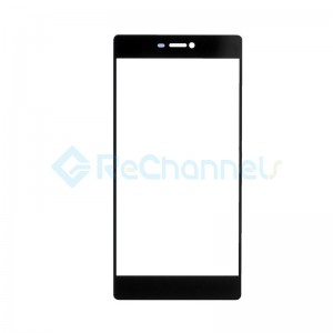 For Huawei P8 Front Glass Lens Replacement - Black - Grade S+