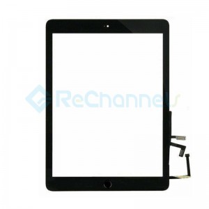 For iPad (5th Gen) Digitizer Touch Screen Assembly Replacement - Black - Grade S