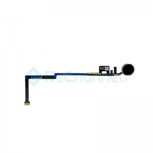 For iPad (6th Gen) Home Button Assembly with Flex Cable Ribbon Replacement - Black - Grade R