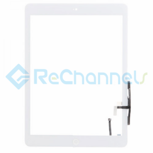 For Apple iPad Air Digitizer Touch Screen Assembly Replacement - White - Grade R