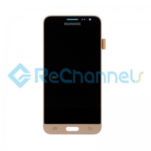 For Samsung Galaxy J3 (2016) SM-J320F LCD Screen and Digitizer Assembly Replacement - Gold - Grade S
