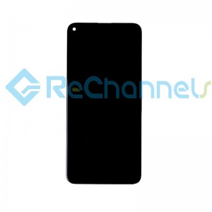 For Huawei Nova 5T/Honor 20 LCD Screen and Digitizer Assembly with Front Housing Replacement - Black - Grade S+