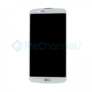 For LG K10 LCD Screen and Digitizer Assembly with Front Housing Replacement(without Small Parts) - White - Grade S+