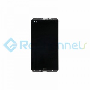  For LG V20 LCD Screen and Digitizer Assembly with Front Housing Replacement (Without Small Parts) - Black - Grade S