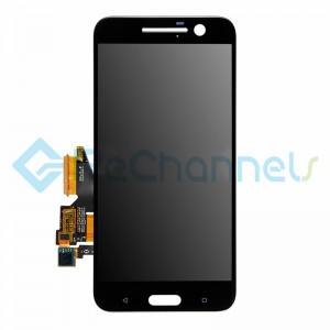 For HTC 10 LCD Screen and Digitizer Assembly Replacement - Black - Grade S+