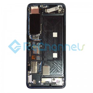For Xiaomi Mi 10S LCD Screen and Digitizer Assembly with Front Housing Replacement - Titanium Black - Grade S+