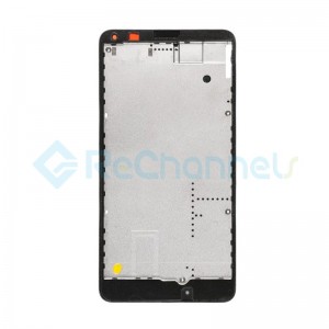 For Microsoft Lumia 640 LTE Dual SIM Front Housing Replacement - Black - Grade S+