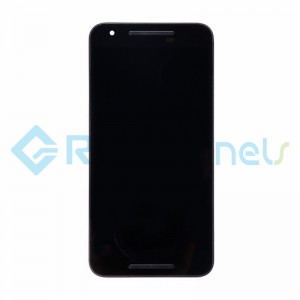 For LG Nexus 5X LCD Screen and Digitizer Assembly with Front Housing Replacement (Without Small Parts) - Black - Grade S+