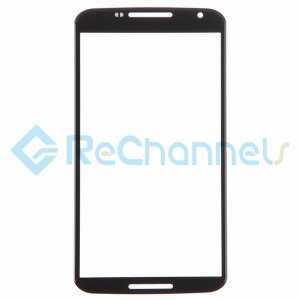 For Motorola Nexus 6 Glass Lens Replacement - Black - Grade R