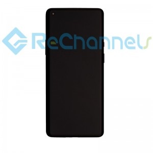 For OnePlus 8 Pro LCD Screen and Digitizer Assembly with Frame Replacement - Black - Grade S+
