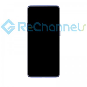 For OnePlus 8 Pro LCD Screen and Digitizer Assembly with Frame Replacement - Blue - Grade S+