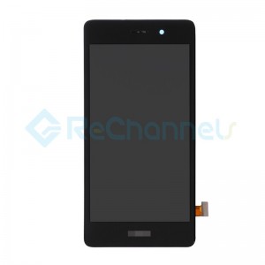For Huawei P8lite LCD Screen and Digitizer Assembly with Front Housing Replacement - Black - Grade S