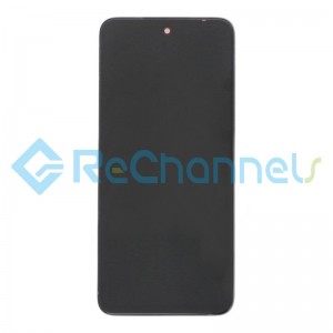 For Xiaomi Redmi 10 LCD Screen and Digitizer Assembly with Frame Replacement - Black - Grade S+