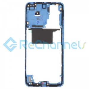 For Xiaomi Redmi Note 11S Middle Frame Replacement - Blue - Grade S+