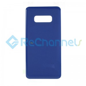 For Samsung Galaxy S10 SM-G973 Battery Door with Adhesive Replacement - Dark Blue - Grade R