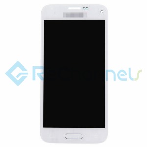 For Samsung Galaxy S5 Mini SM-G800F/G800H LCD Screen and Digitizer Assembly with Home Button Replacement - White - Grade S+