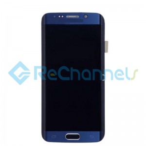 For Samsung Galaxy S6 Edge LCD Screen and Digitizer Assembly Replacement - Blue - Grade S
