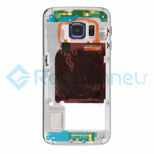 For Samsung Galaxy S6 SM-G920A/G920T Rear Housing with Small Parts Replacement - Black - Grade S+