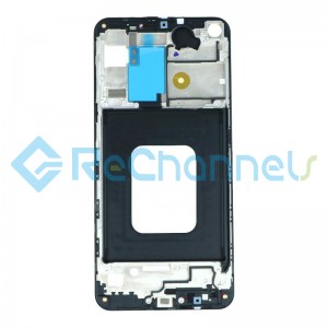 For Samsung Galaxy A60 SM-A606 Front Housing Replacement - Black - Grade S+
