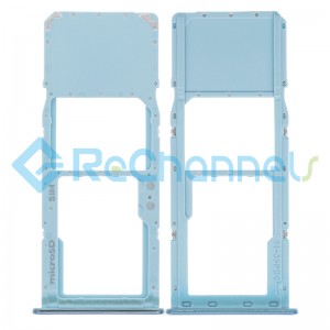 For Samsung Galaxy A71 SM-A715 SIM Card Tray Replacement (Single SIM) - Blue - Grade S+