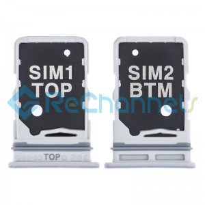 For Samsung Galaxy A80 A805 SIM Card Tray Replacement (Dual SIM) - White - Grade S+