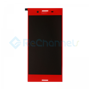 For Sony Xperia XZ Premium LCD Screen and Digitizer Assembly Replacement - Red - With Logo - Grade S+