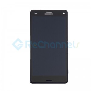 For Sony Xperia Z3 Compact LCD Screen and Digitizer Assembly with Front Housing Replacement - Black - Grade S+