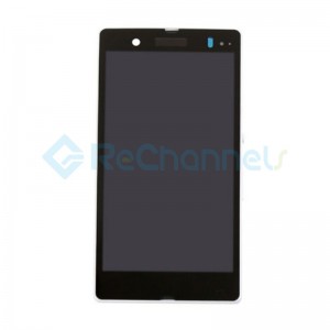 For Sony Xperia Z L36h LCD Screen and Digitizer Assembly with Front Housing Replacement - White -  Grade S