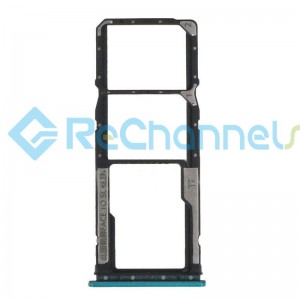 For Xiaomi Redmi Note 9 5G SIM Card Tray Replacement (DUAL SIM) - Green - Grade S+