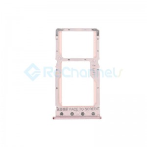 For Xiaomi Redmi 6 SIM Card Tray Replacement - Pink - Grade S+