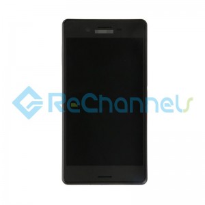 For Sony Xperia X LCD Screen and Digitizer Assembly with Front Housing Replacement - Black - Grade S