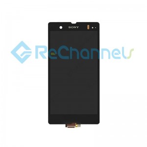 For Sony Xperia Z LCD Screen and Digitizer Assembly Replacement - Black - Grade S+