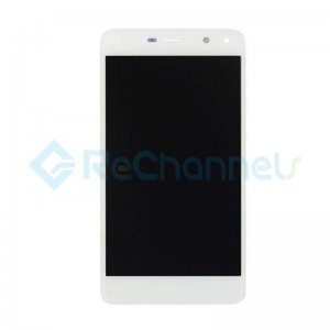 For Huawei Y6 2017 LCD Screen and Digitizer Assembly with Front Housing Replacement - White - Grade S+